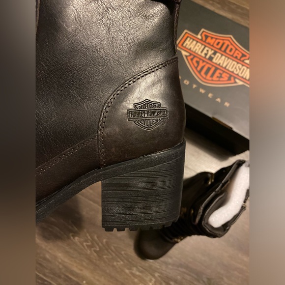Harley Davidson Size 10 Women’s Marinda 9” Lace Motorcycle Riding Boots - Picture 4 of 8
